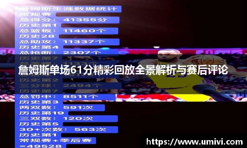 詹姆斯单场61分精彩回放全景解析与赛后评论